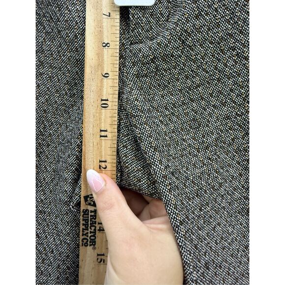 NWT Soft Surroundings Womens Heathered Tweed Wide Leg Trousers Pants Size 4 - Picture 8 of 10